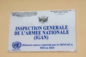 Rapport narratif et financier de rénovation du bâtiment principal de l’inspection générale de l’armée nationale (IGAN) Bangui – RCA