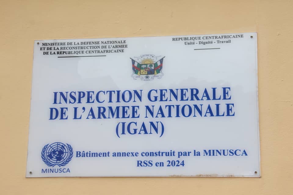 Lire la suite à propos de l’article Rapport narratif et financier de rénovation du bâtiment principal de l’inspection générale de l’armée nationale (IGAN) Bangui – RCA